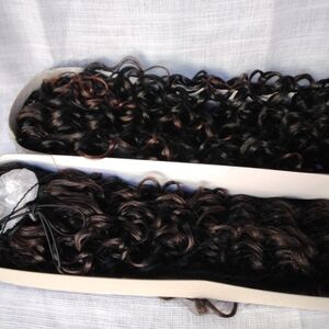 Curly Black and Brown Hair Extensions